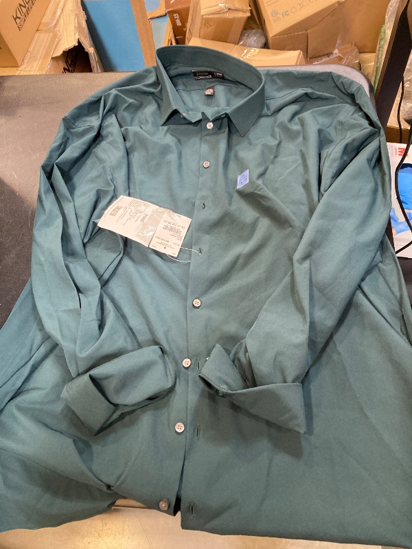 Photo 1 of J. Ferrar 360 Stretch Performance Mens Slim Fit Stretch Fabric Long Sleeve Dress Shirt ( size 2xl )