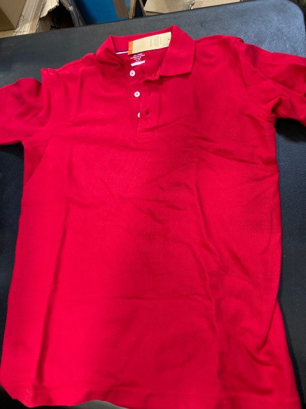 Photo 1 of French Toast Boys' Short Sleeve Pique Polo Uniform Shirt 
( size xxl ) 