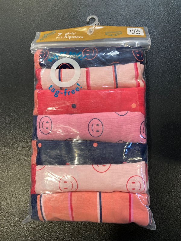 Photo 1 of Thereabouts tle & Big Girls 7 Pack Hipster Panty size 14.5 plus