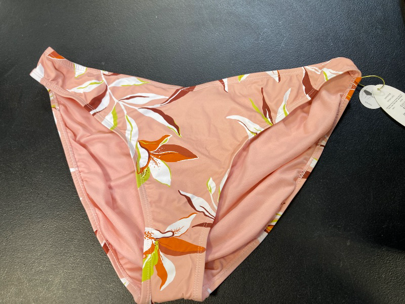 Photo 1 of Mynah Womens Floral Hipster Bikini Swimsuit Bottom, X-large, Orange
