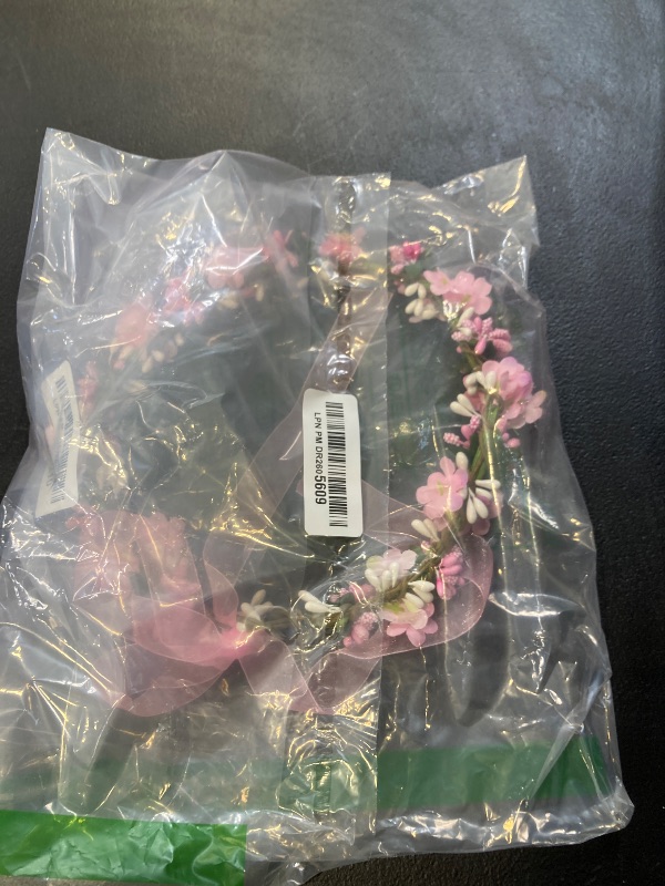Photo 1 of June Bloomy Wedding Hydrangea Flower Headband Spring Flower Crown Wreath Boho Garland Halo (Pink)