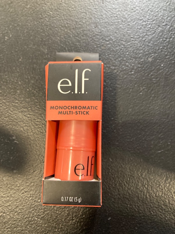 Photo 1 of e.l.f. Monochromatic Multi Stick, Travel-Sized Luxuriously Creamy & Blendable Color For Eyes, Lips & Cheeks, Vegan & Cruelty-Free, Glimmering Guava, 0.17 Oz