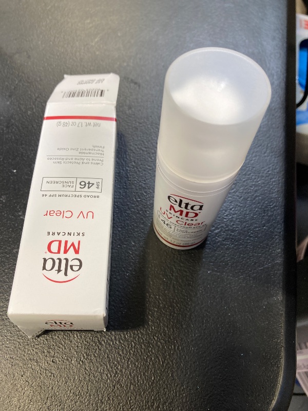 Photo 1 of EltaMD UV Clear Face Sunscreen SPF 46, Oil Free for Face with Zinc Oxide, Dermatologist Recommended Sunscreen Lotion, For Acne-Prone Sensitive Skin, 1.7 oz Pump