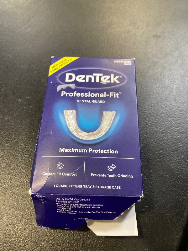 Photo 1 of DenTek Mouth Guard for Nighttime Teeth Grinding, Professional-Fit Dental Guard, 1 Count