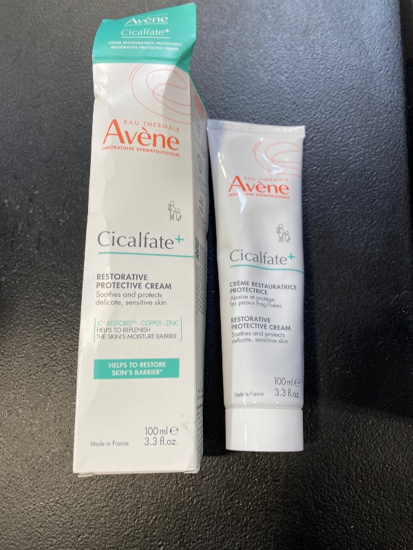 Photo 1 of Avène Cicalfate+ Restorative Protective Cream, postbiotic skincare for sensitive skin, helps restore skin barrier, face and body, safe for infants, children and adults, 3.3 Fl Oz