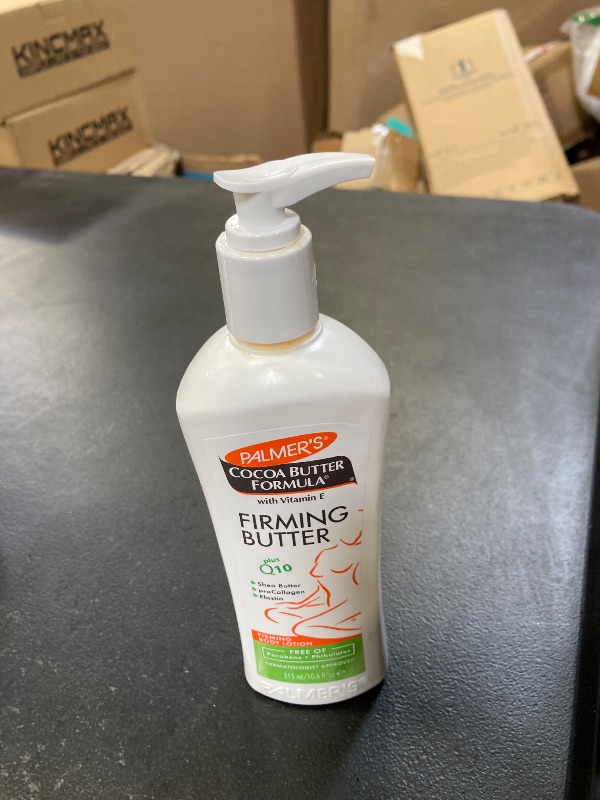 Photo 1 of Palmer's Cocoa Butter Formula with Vitamin E + Q10 Firming Butter Body Lotion, Postpartum Essentials Skin Care, Shea Butter, Collagen and Elastin, 10.6 Fl Oz