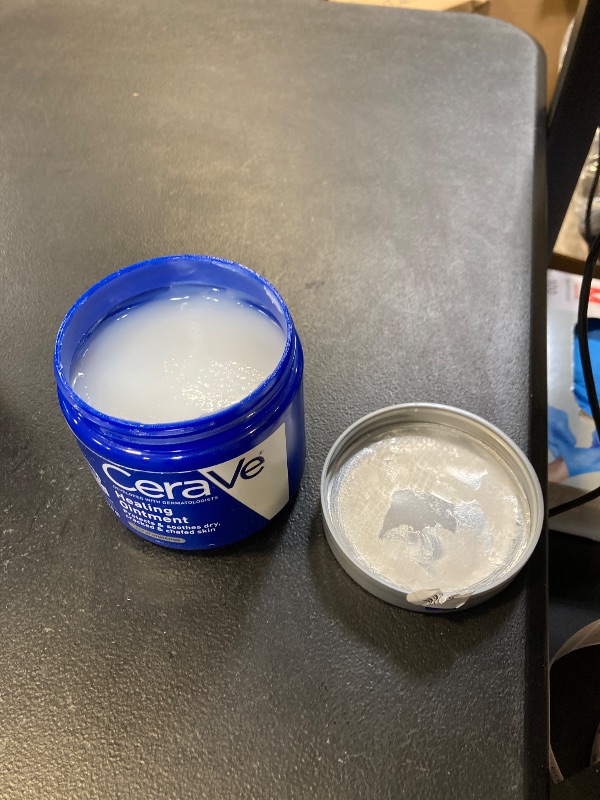 Photo 1 of CeraVe Healing Ointment, Hydrating Skin Protectant With Petrolatum, Hyaluronic Acid & Ceramides, Face & Body Skin Barrier Repair For Cracked, Chafed, Dry Skin, Fragrance Free & Lanolin Free, 12 Oz exp- 2026