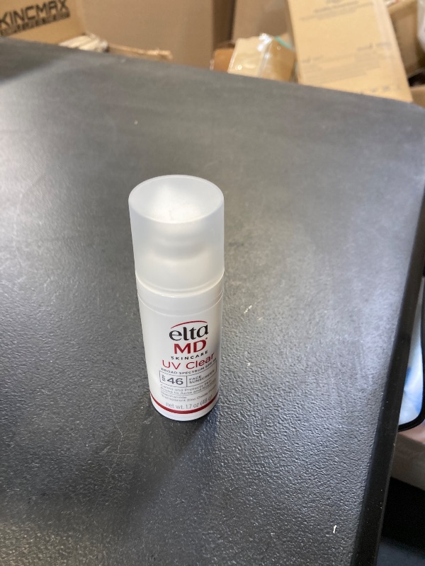 Photo 1 of EltaMD UV Clear Face Sunscreen SPF 46, Oil Free for Face with Zinc Oxide, Dermatologist Recommended Sunscreen Lotion, For Acne-Prone Sensitive Skin, 1.7 oz Pump exp- 2027