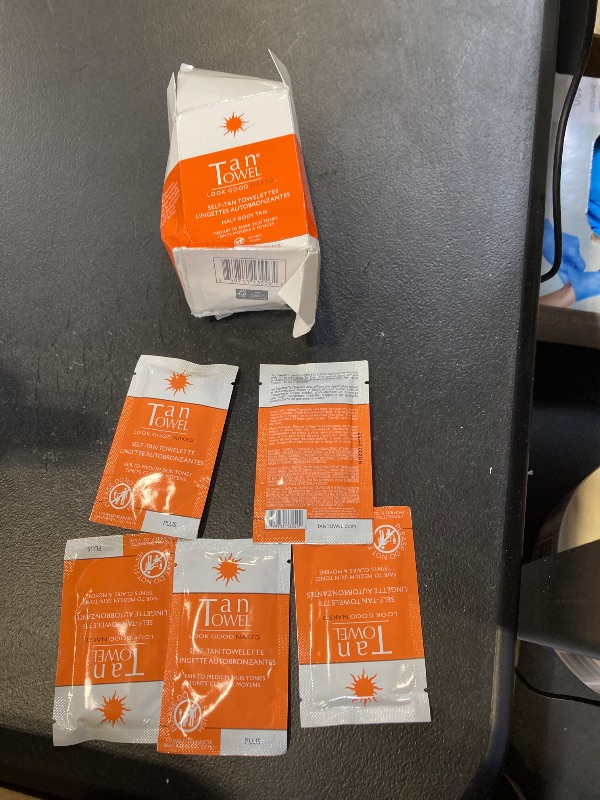 Photo 1 of TanTowel Half Body Tan Towelettes - 5 Pack, 