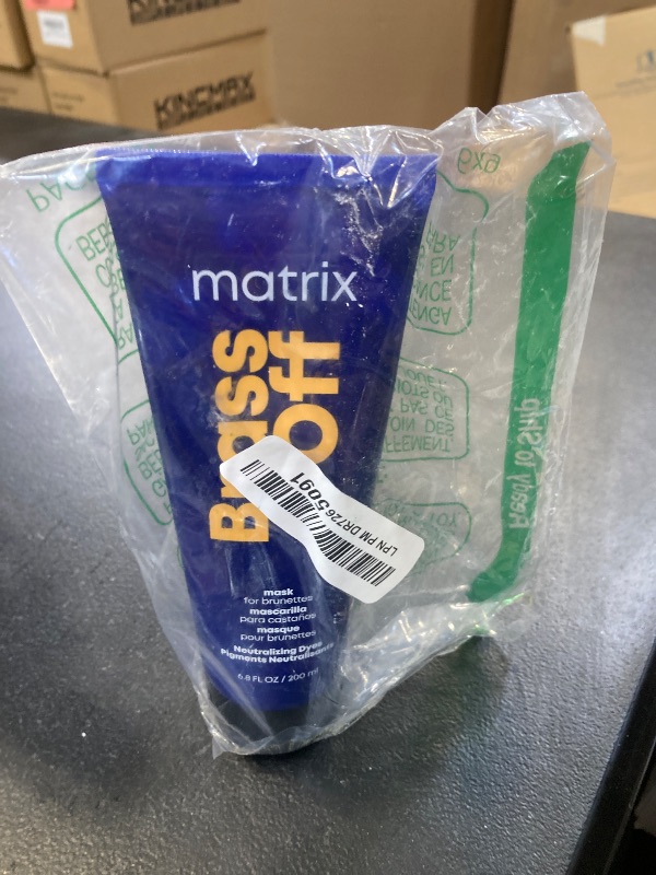 Photo 1 of Matrix Brass Off Color Depositing Neutralization Hair Mask | Repairs & Protects Fragile Hair | For Color Treated Hair |Neutralizes Orange Tones | Color Depositing | Packaging May Vary | 6.8 Fl. Oz.
