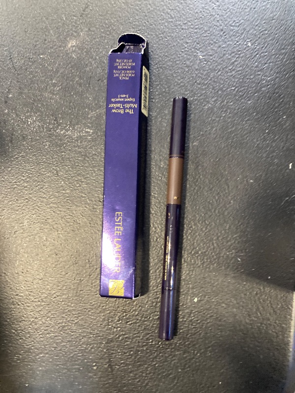 Photo 1 of Estée Lauder The Brow Multi-Tasker 3-in-1 Tool | Eyebrow Pencil, Powder and Brush, 04 Dark Brunette