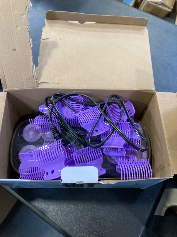 Photo 1 of Conair Hot Rollers Hair Curlers for Long, Medium and All Hair | Heated Rollers with Roller Clips Included | 1 1/2-inch and 1 3/4 inch Rollers 