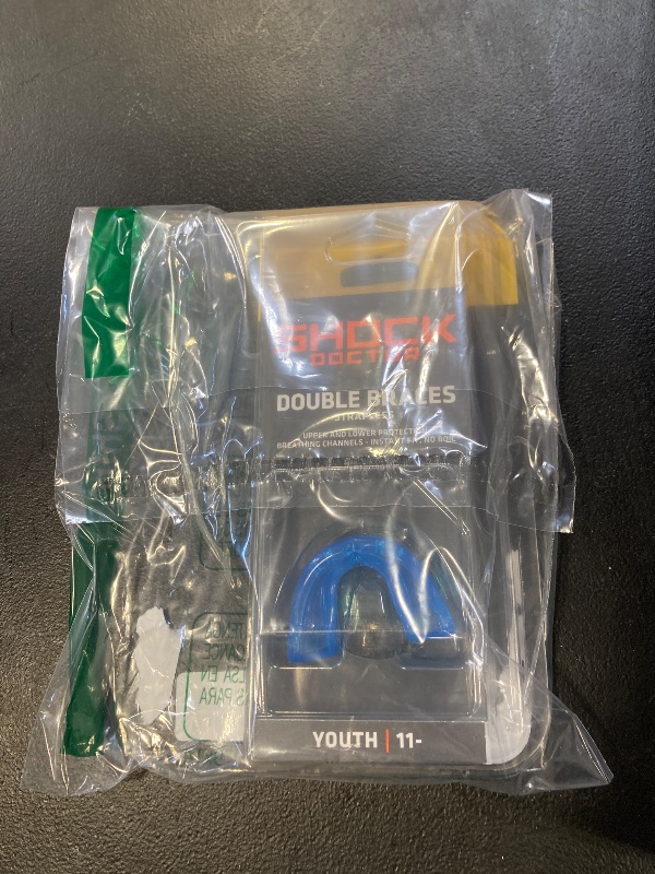 Photo 1 of Double Braces Strapless Mouth Guard Blue, Youth