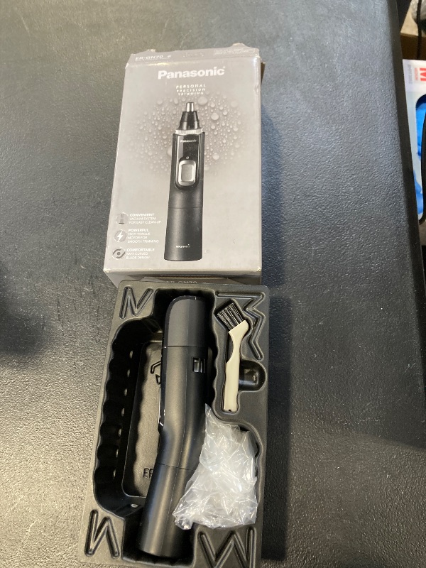 Photo 1 of Panasonic Ear and Nose Hair Trimmer for Men with Vacuum Cleaning System, Powerful Motor and Dual-Edge Blades for Smoother Cutting, Wet/Dry – ER-GN70-K (Black)