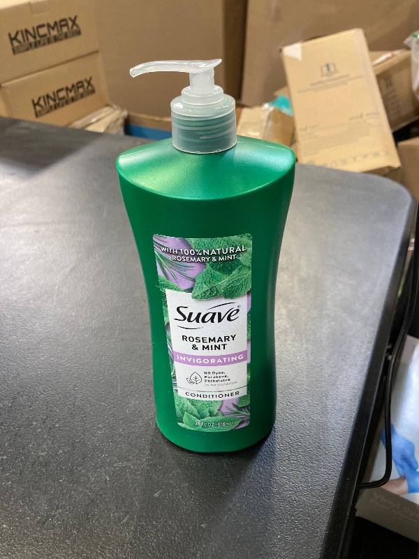 Photo 1 of Suave Professionals Invigorating Conditioner for Dry, Damaged Hair Rosemary and Mint Paraben-free and Dye-free Deep Hair 28 oz