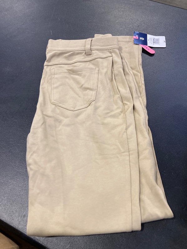 Photo 1 of IZOD Knit Womens Mid Rise Slim Pant-Juniors, 13, Beige