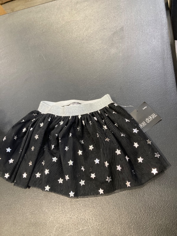 Photo 1 of OKIE DOKIE BLACK TUTU SKIRT WITH SILVER STARS BABY ONE SIZES