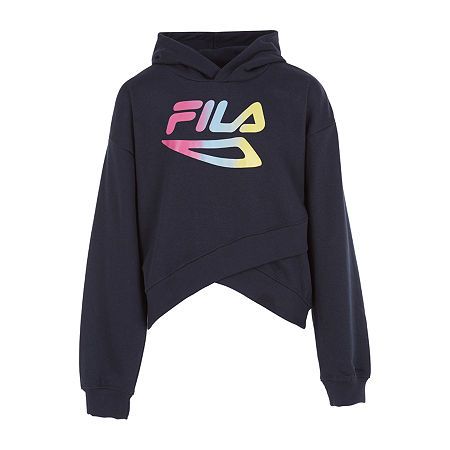 Photo 1 of Fila Big Girls Fleece Hoodie, Small (7-8), Blue ( size small ) 
