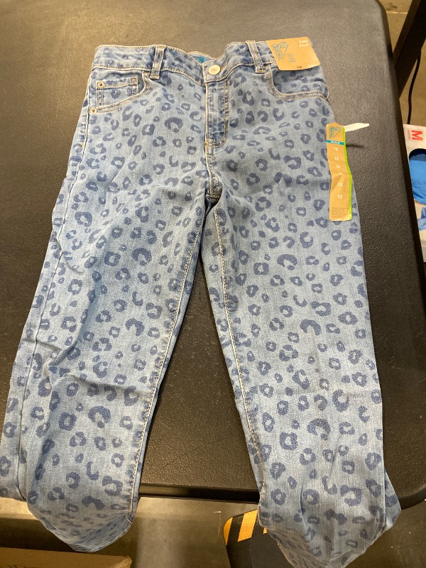 Photo 1 of Thereabouts Jeans Big Girls ( size 12 ) Indigo Leopard Skinny Preppy School