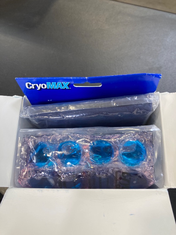 Photo 1 of CryoMAX Reusable Cold Pack - 8-Hour Long-Lasting Cold Therapy Ice Pack, Adjustable Wearable Compress Straps, Best for Pain Relief, Injuries, Hip Surgery Swelling, and Migraines - T-Shape (1 Count)