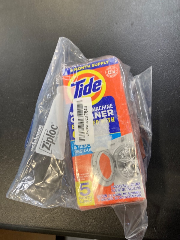 Photo 1 of Washing Machine Cleaner by Tide, Washer Machine Cleaner with Oxi for Front and Top Loader Washer Machines, Deep Cleaning Residue & Odor Eliminator, 5 Month Supply (Packaging May Vary)