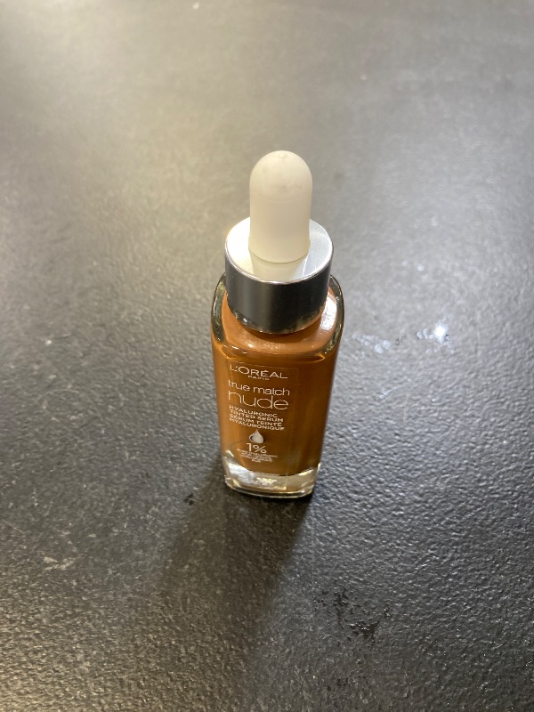 Photo 1 of L'Oreal Paris True Match Nude Hyaluronic Tinted Serum Foundation with 1% Hyaluronic acid, Medium Deep 8.5-9.5, 1 fl. oz.