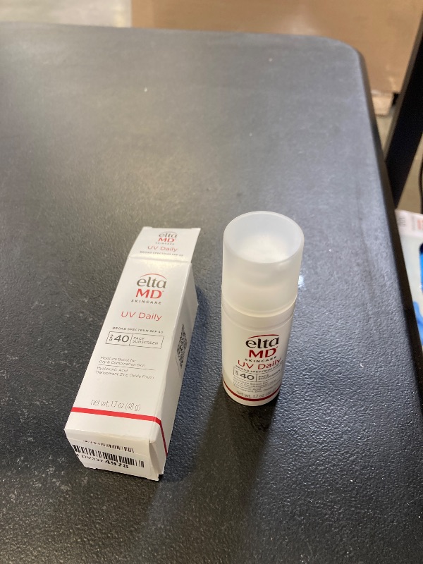 Photo 1 of EltaMD UV Daily SPF 40 Face Sunscreen Moisturizer with Zinc Oxide, Daily Face Moisturizer with SPF, Sunscreen, For Dry Skin 1.7 oz Pump exp- 2026