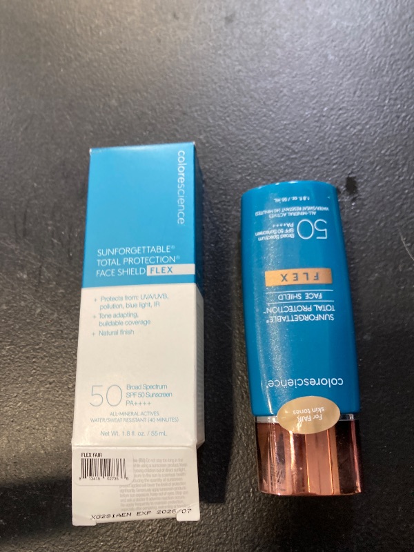 Photo 1 of Colorescience Total Protection Face Shield Flex SPF 50, Zinc Oxide Formula, Fair, 1.8 fl. oz (Pack of 1) exp- 07/2026