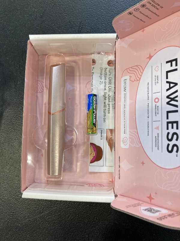 Photo 1 of Finishing Touch Flawless Brows Eyebrow Hair Remover for Women, Electric Eyebrow Razor for Women with LED Light for Instant and Painless Hair Removal