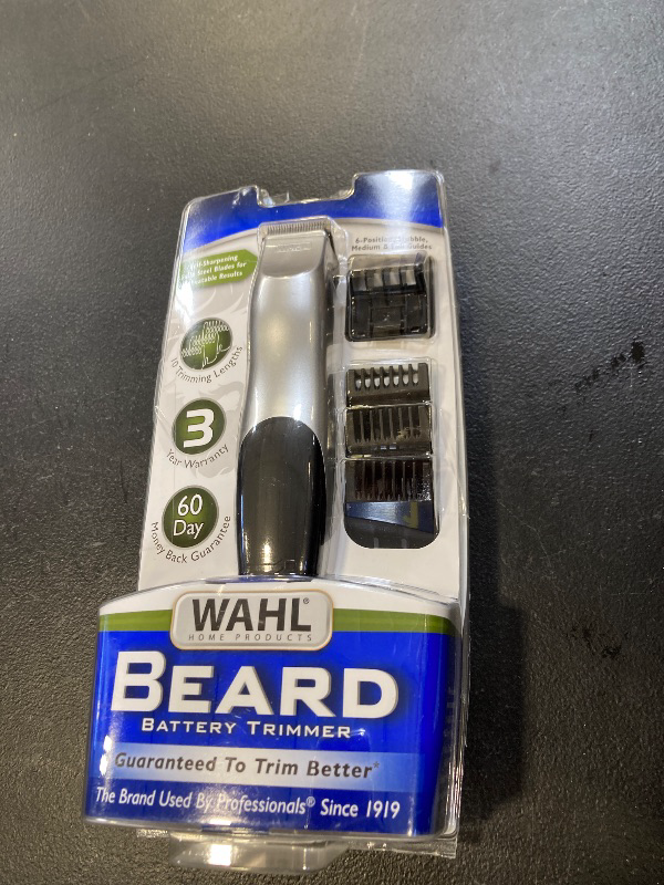 Photo 1 of Wahl Groomsman Battery Operated Facial Hair Trimmer for Beard & Mustache Trimming Including Light Detailing and Body Grooming – Model 9906-717V