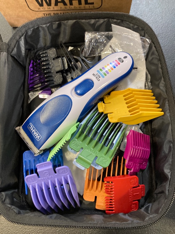 Photo 1 of Wahl Color Pro Cordless Rechargeable Hair Clipper & Trimmer – Easy Color-Coded Guide Combs - for Men, Women, & Children – Model 9649P