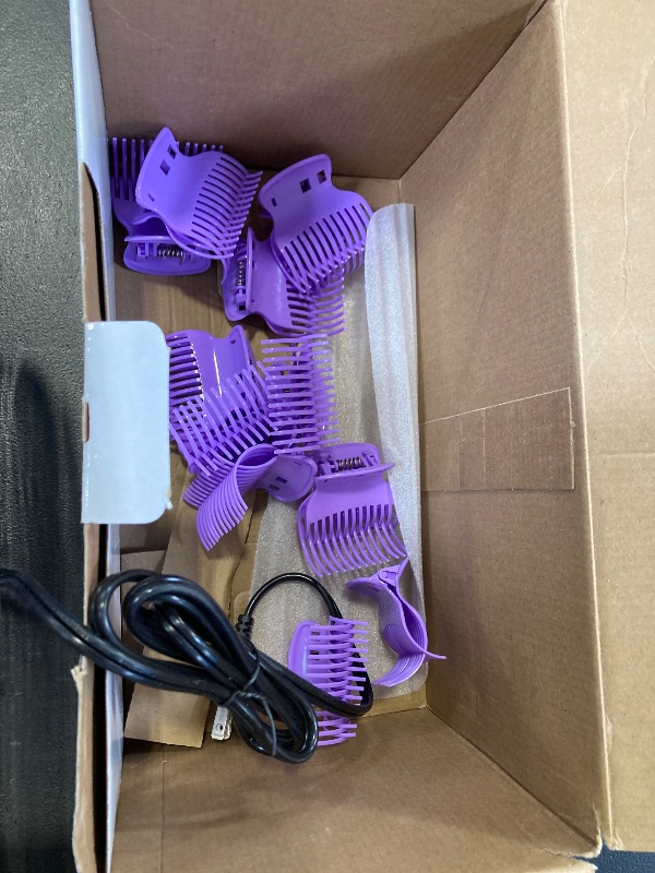Photo 1 of Conair Hot Rollers Hair Curlers for Long, Medium and All Hair | Heated Rollers with Roller Clips Included | 1 1/2-inch and 1 3/4 inch Rollers | missing two 
