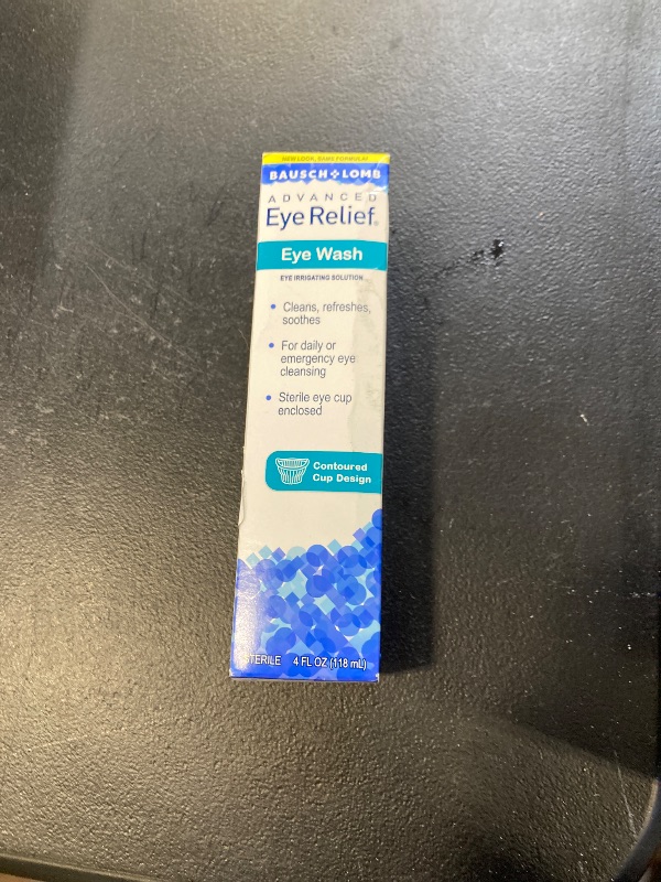 Photo 1 of Bausch & Lomb Advanced Eye Relief, Eye Wash Solution, Cleanses, Refreshes, and Soothes for Daily or Emergency Use, 4 Fl Oz