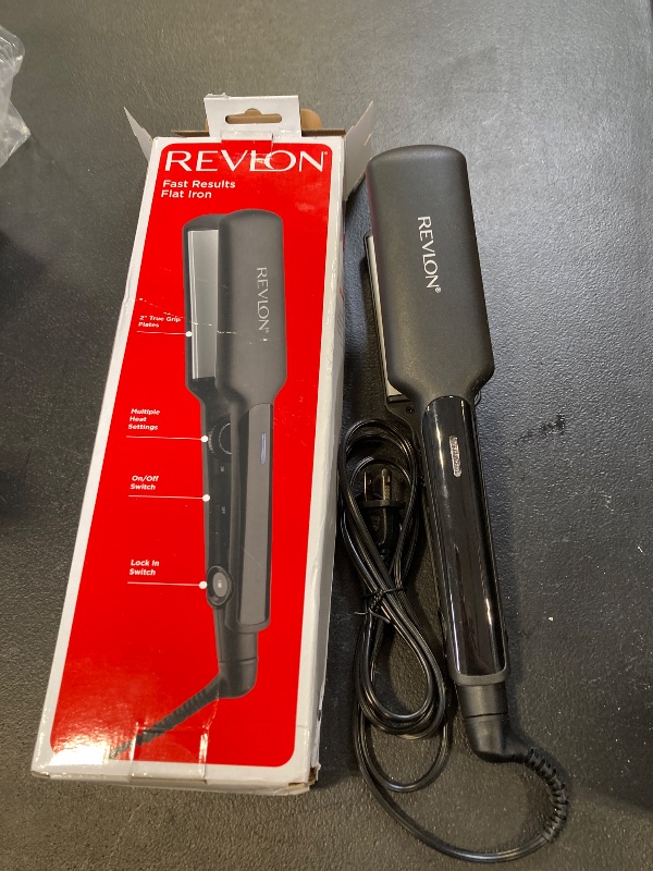 Photo 1 of REVLON Smooth and Straight Ceramic Flat Iron | Fast Results, Smooth Styles (2 in)