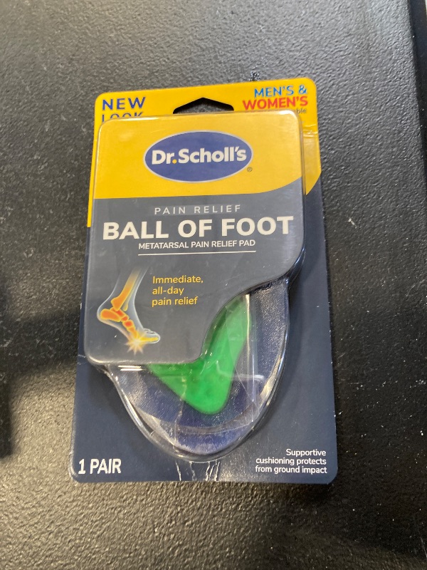 Photo 1 of Dr. Scholl's Metatarsal Pad, Insoles for Immediate All-Day Ball of Foot Pain Relief, Lifts & Reduces Pressure, Men's and Women's, Unisex 1 Pair of Cushion Inserts