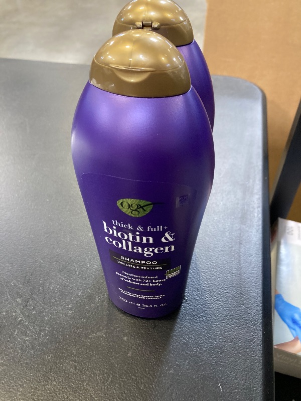 Photo 1 of 2 pack OGX Thick & Full + Biotin & Collagen Shampoo & Conditioner 25.4oz each