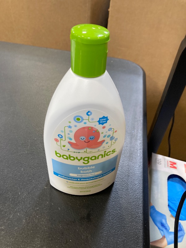 Photo 1 of Babyganics Bubble Bath, Fragrance Free, 20oz, Packaging May Vary