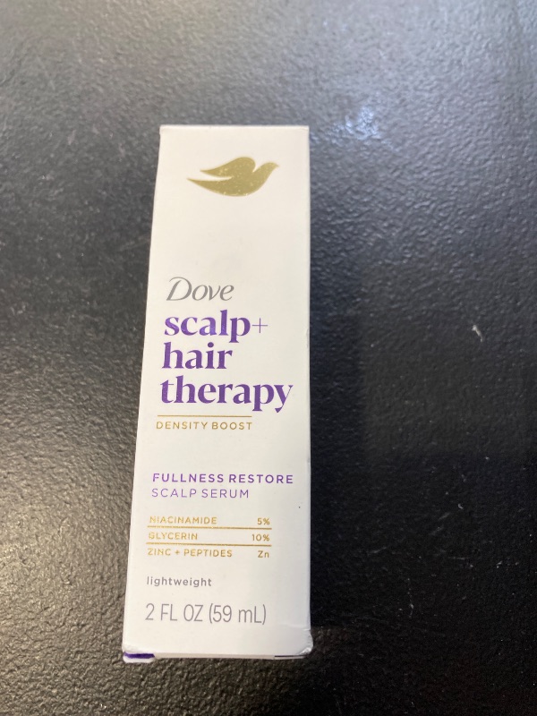 Photo 1 of Dove Scalp + Hair Therapy Density Boost Serum Fullness Restore Visibly Thicker Hair In As Soon As 30 Days, Hydrating & Fast-Absorbing, Instantly Relieves Dry Scalp 2 Fl oz 