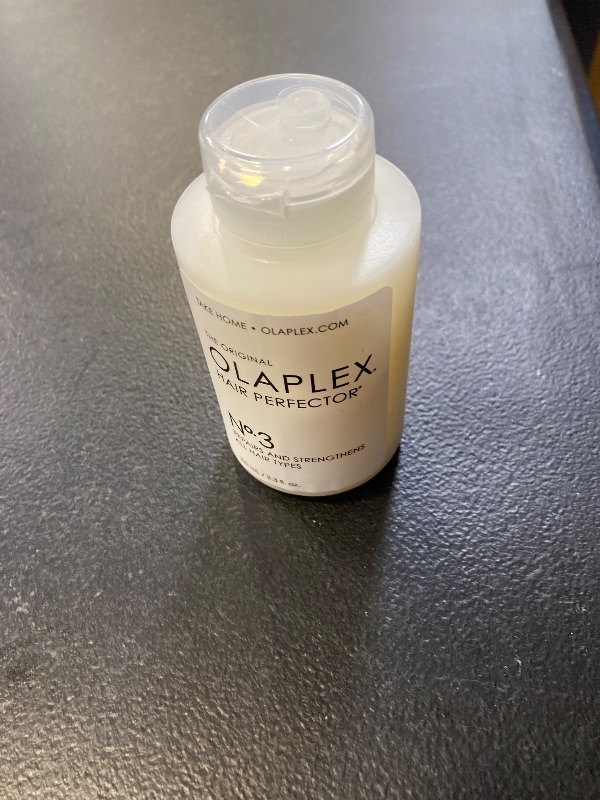 Photo 1 of Olaplex No. 3 Hair Perfector Repairing Hair Treatment, Concentrated for Dry Damaged Hair, Repairs & Strengthens All Hair Types, 3.3 fl oz