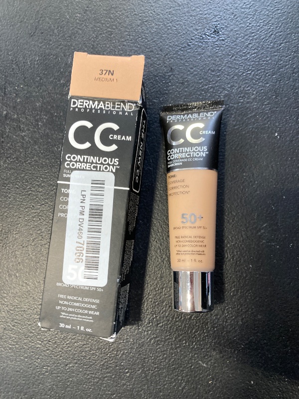 Photo 1 of Dermablend Continuous Correctionâ„¢ Tone-Evening CC Cream Foundation SPF 50+, Full Coverage Foundation Makeup & Color Corrector, Non-Comedogenic , 1 Fl Oz (Pack of 1) exp- 08/2027