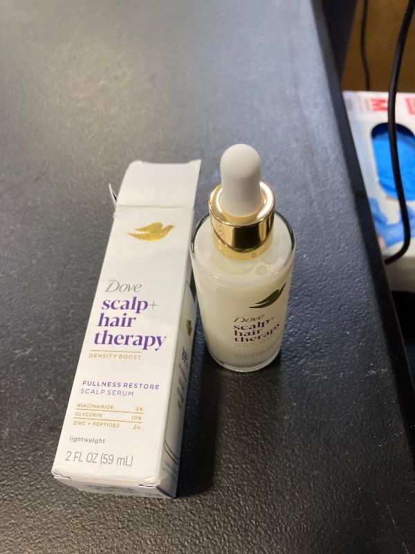 Photo 1 of Dove Scalp + Hair Therapy Density Boost Serum Fullness Restore Visibly Thicker Hair In As Soon As 30 Days, Hydrating & Fast-Absorbing, Instantly Relieves Dry Scalp 2 Fl oz