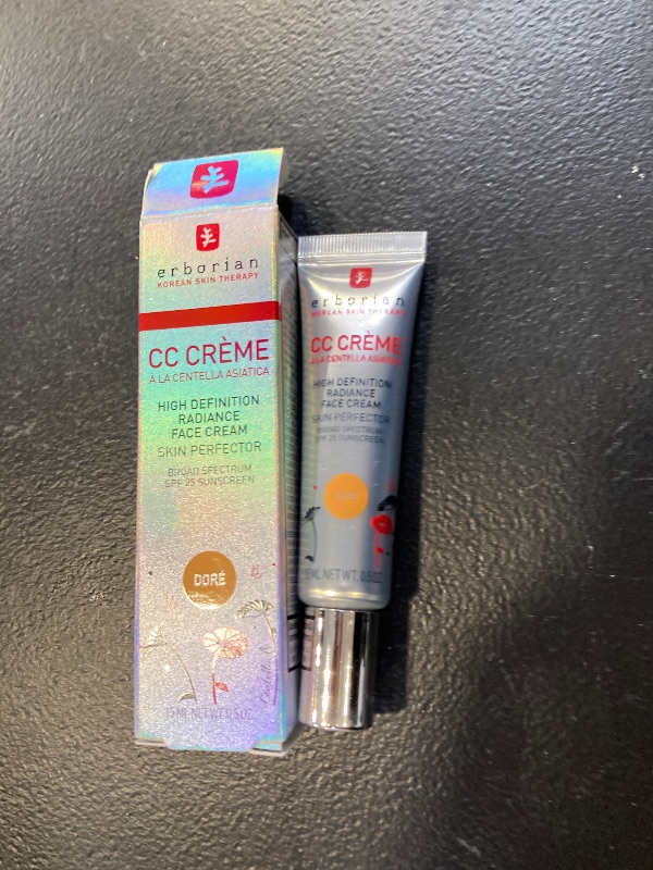Photo 1 of Erborian Color Correcting CC Cream with Centella Asiatica, Tan (Dore) - Light Multi-Purpose Facial Concealer with Illuminating Finish Soothes & Hydrates - SPF Korean Skincare Skin Perfector - 0.5 Oz