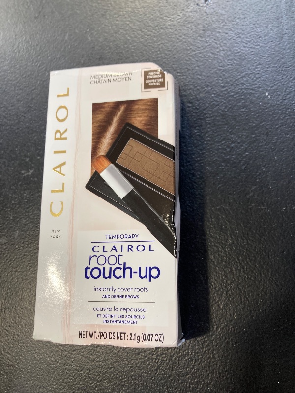 Photo 1 of Clairol Root Touch-Up Temporary Concealing Powder, Medium Brown Hair Color, Pack of 1