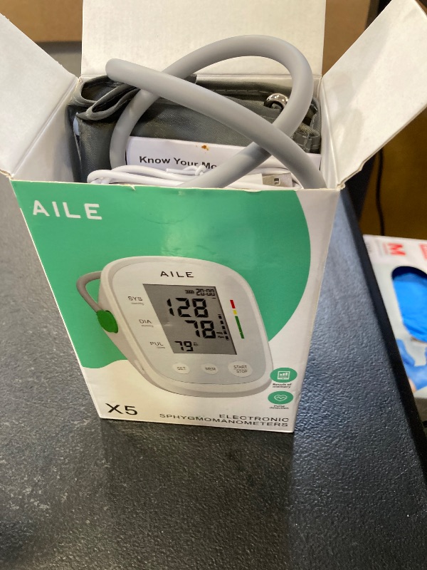 Photo 1 of Blood Pressure Monitor, AILE Blood Pressure Machine Upper Arm Large Cuff(8.7"-16.5"), High Automatic Blood Pressure Monitors Cuff for Home Use, (BP) Manual Arm Blood Pressure Monitors, 2 * 99 Memory
