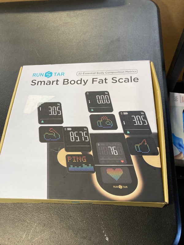 Photo 1 of Runstar Scale for Body Weight, Smart Scale with 8-in-1 VA Display, High Precision Bathroom Digital Scale for Body Weight Heart Rate BMI Body Fat 22 Body Composition Sync APP, FSA HSA Eligible