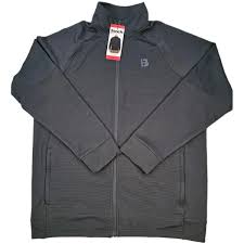 Photo 1 of Bench Urbanwear Jacket Men size xl Black Full Zip Pockets Spell Out Collar size
