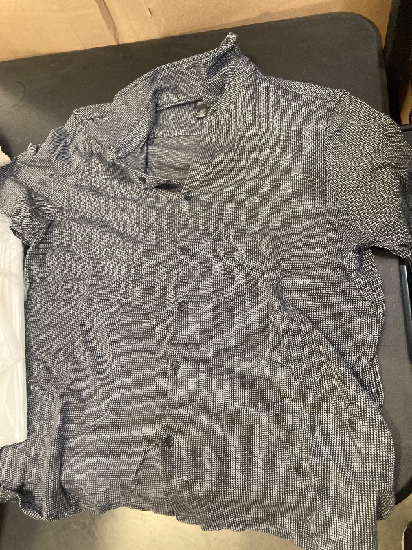 Photo 1 of Men's Summer Cotton Linen Shirt Casual Short Sleeve Button Down Shirts Lightweight Breathable Beach Shirt large