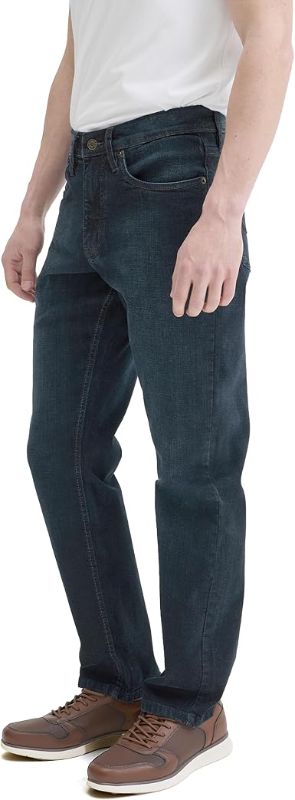 Photo 1 of Mens Jeans Relaxed Fit – Straight Leg Stretch Jeans for Men – Ultimate Comfort Superflex Pants size 34x30