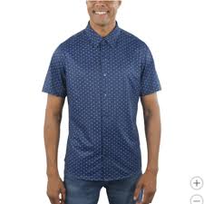 Photo 1 of Jachs New York Men's Short Sleeved Shirt, Blue, Size L