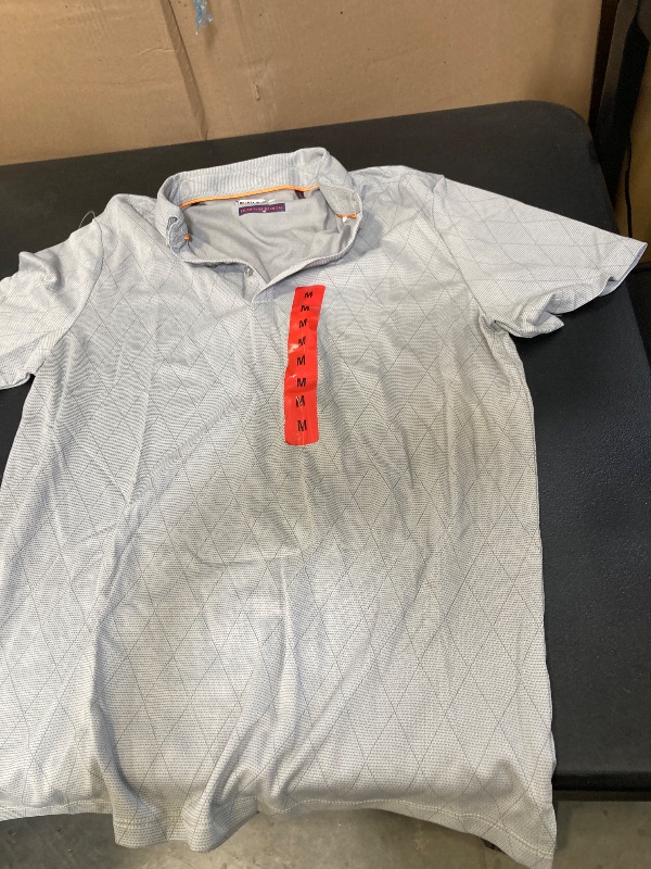 Photo 1 of Modern Ambition Men's Stretch Moisture Wicking Short Sleeve Polo Shirt size medium